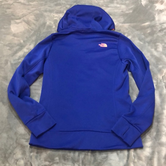 TheNorthFace midnight blue/neon orange zipuphoodie - Picture 4 of 7